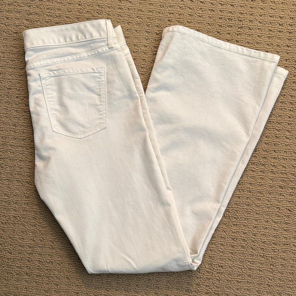Banana Republic white flare jeans